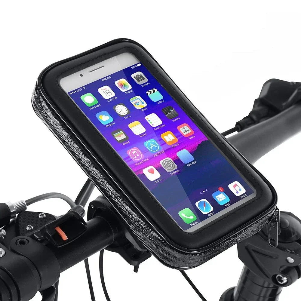 Waterproof Bicycle Phone Holder Motorcycle Bike Handlebar Phone Case Bag for Iphone 15 Pro Max 14 Samsung Bike Phone Stand Mount